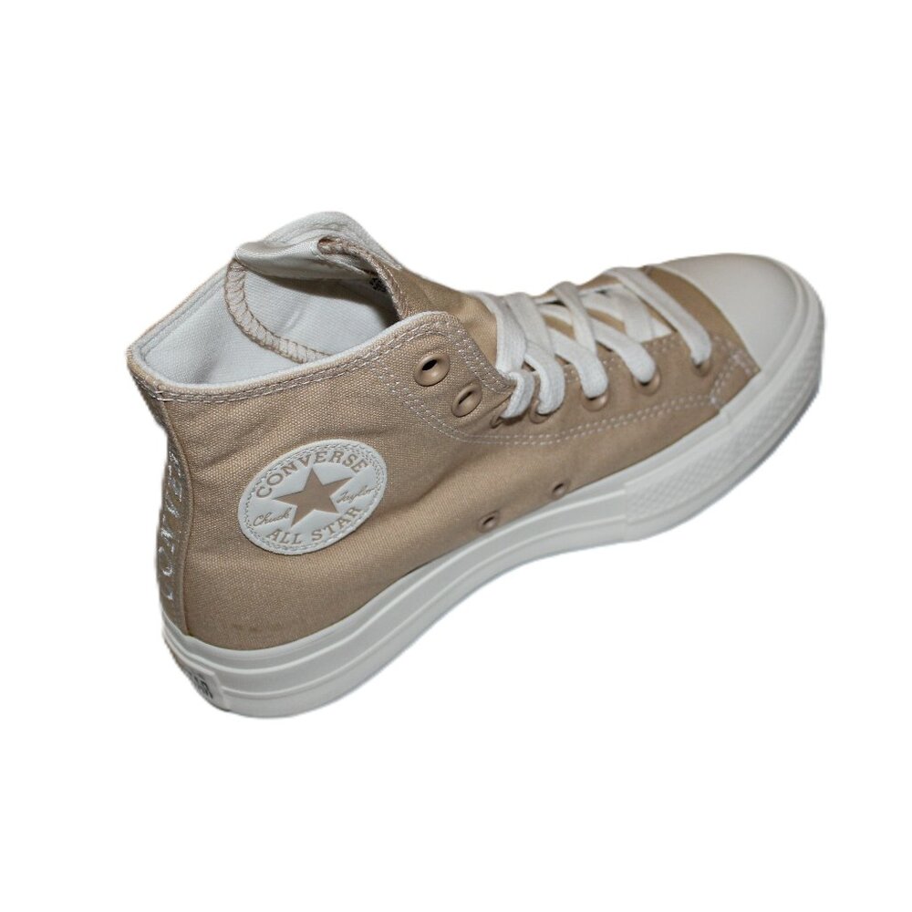 CONVERSE WOMEN'S CTAS LIFT EPIC DUNE/EGRET HI TOP SNEAKERS US 8/EUR39